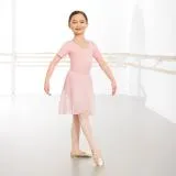 1st Position Wrapover Chiffon Skirt (Pale Pink)